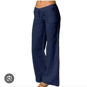 GAP Halsey Women's Pants Stretch Size 8 Navy blue